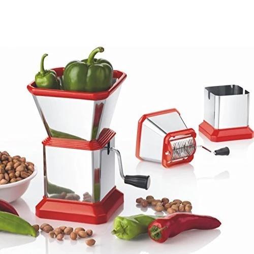 084 Stainless Steel Vegetable Cutter Chopper (Chilly Cutter) - Zidbik