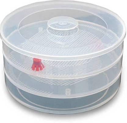 093 Plastic 3 Compartment Sprout Maker White - Zidbik