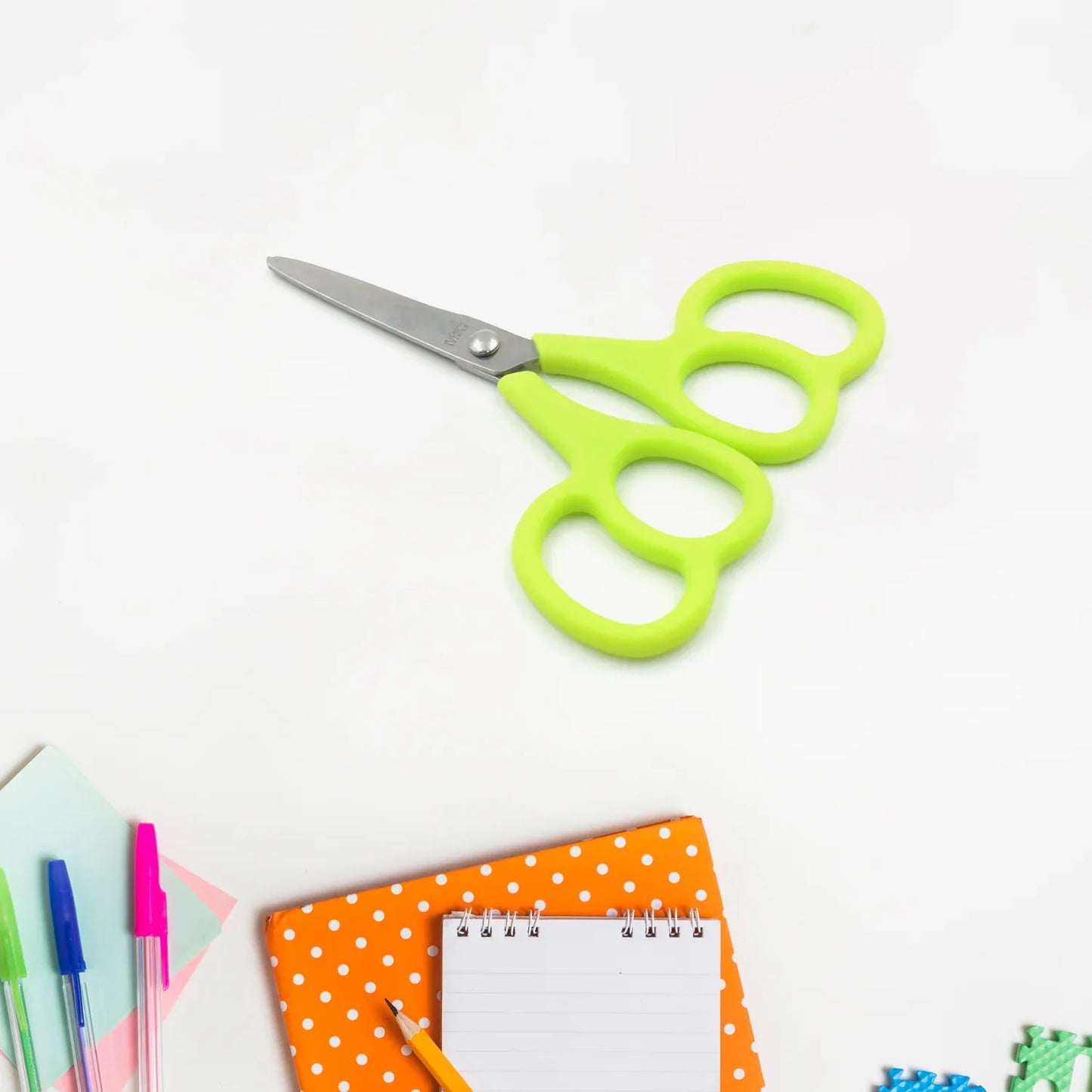 7563 Stainless Steel Double Grip Scissors Multipurpose Comfort Grip Handle And Stainless Steel Blades Paper Photos Crafts All Purpose Office (1 Pc) - Zidbik