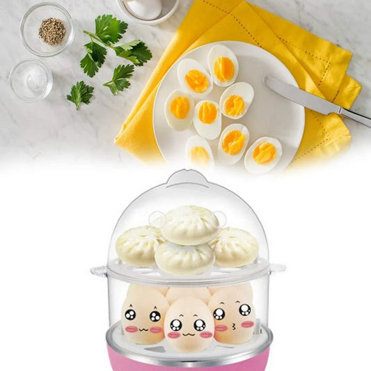 115 Multi-function 2 Layer 14 Egg Cooker Boilers Steamer - Zidbik