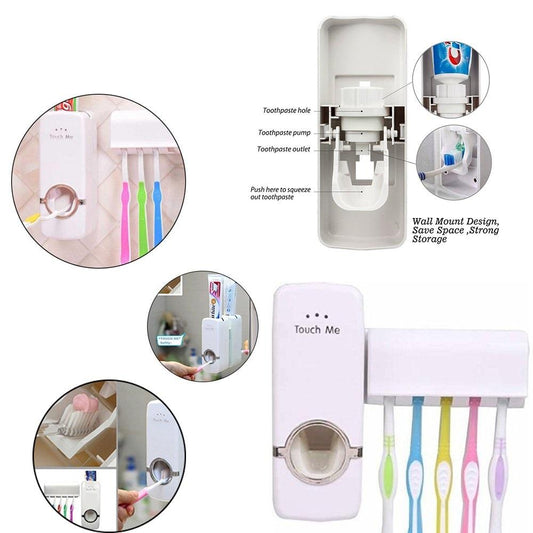 174 Toothpaste Dispenser Tooth Brush Holder - Zidbik