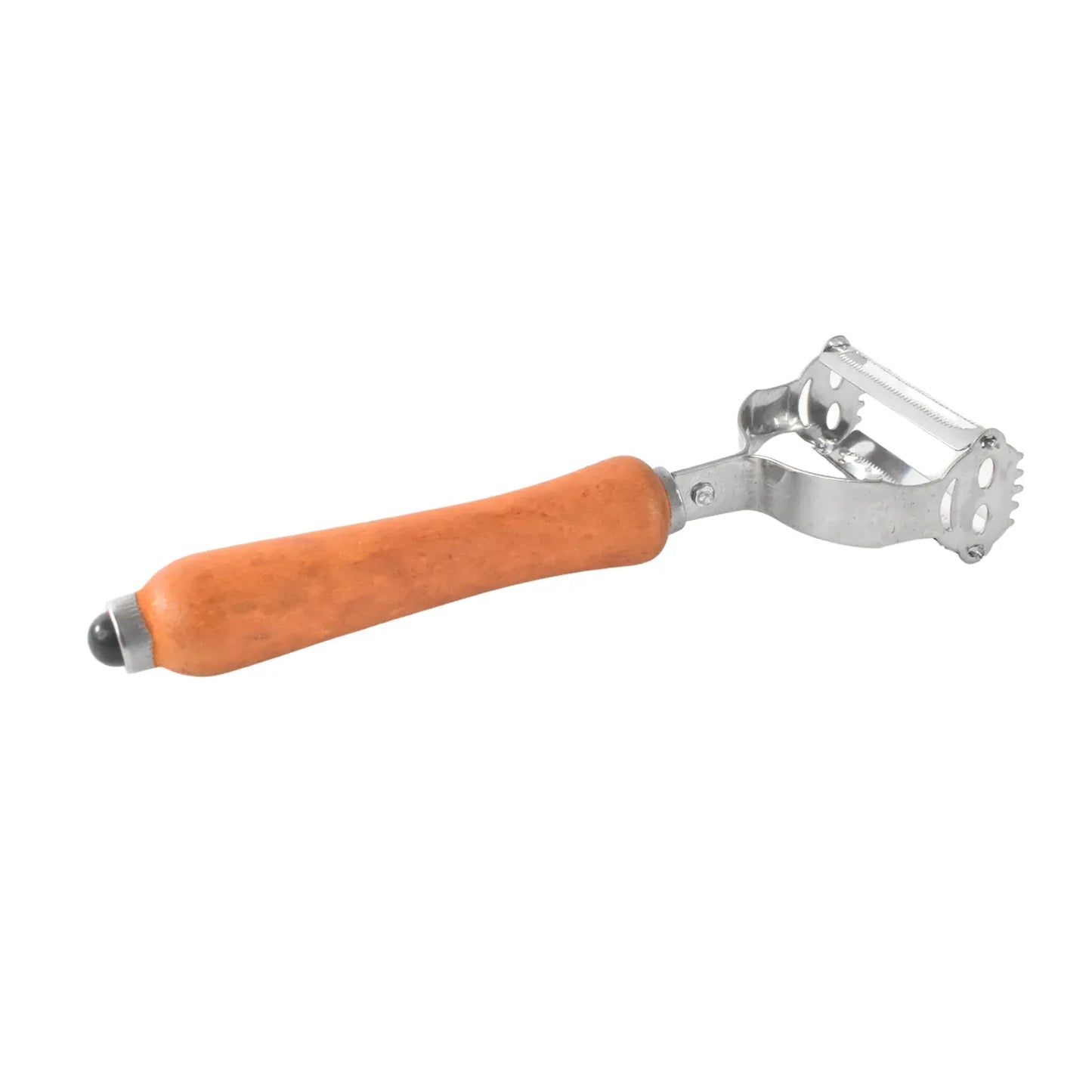 Vegetable And Fruit Peeler With Wooden Handle (1 Pc) - Zidbik