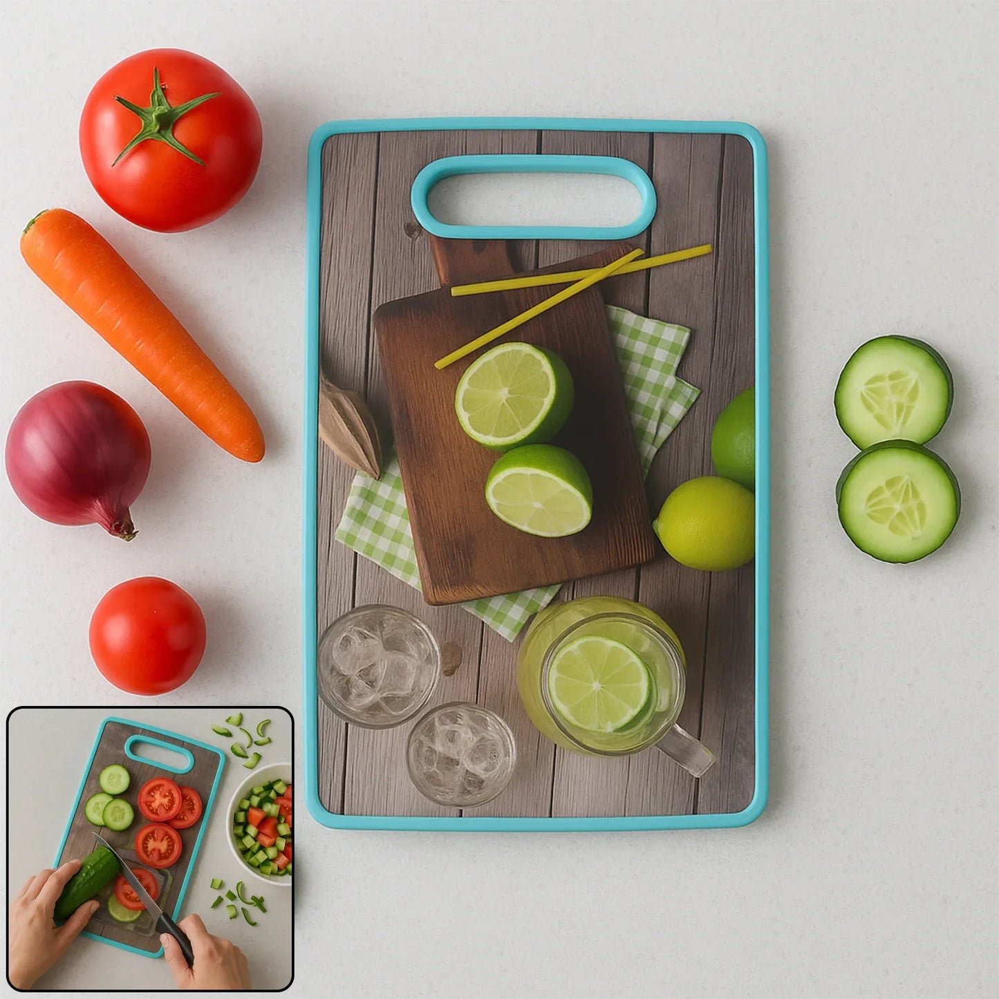 Premium Multipurpose Cutting Board (1 Pc 36x23 Cm) - Zidbik
