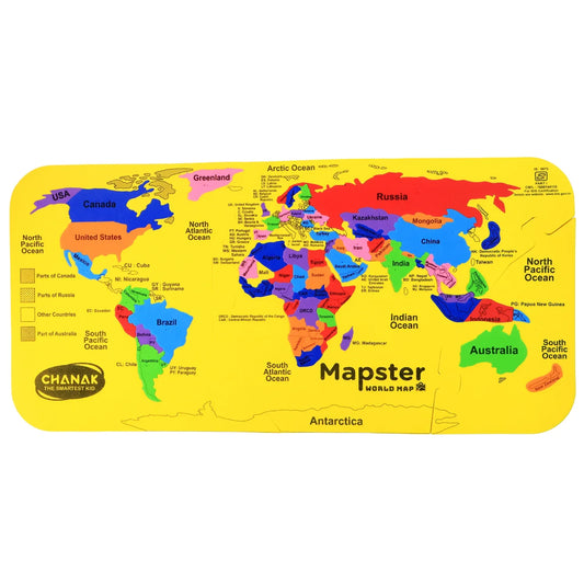 Aditi Mapster World Map Eva Foam Puzzle Set - Zidbik