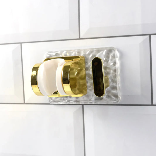 Wall Mounted Broom Mop Holder With Strong Grip Clips - Zidbik