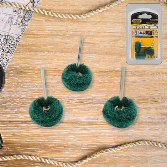 Abrasive Buffing Polishing Wheel Set (3 Pcs) - Zidbik