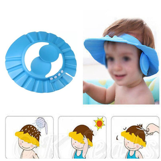 378 Adjustable Safe Soft Baby Shower Cap - Zidbik