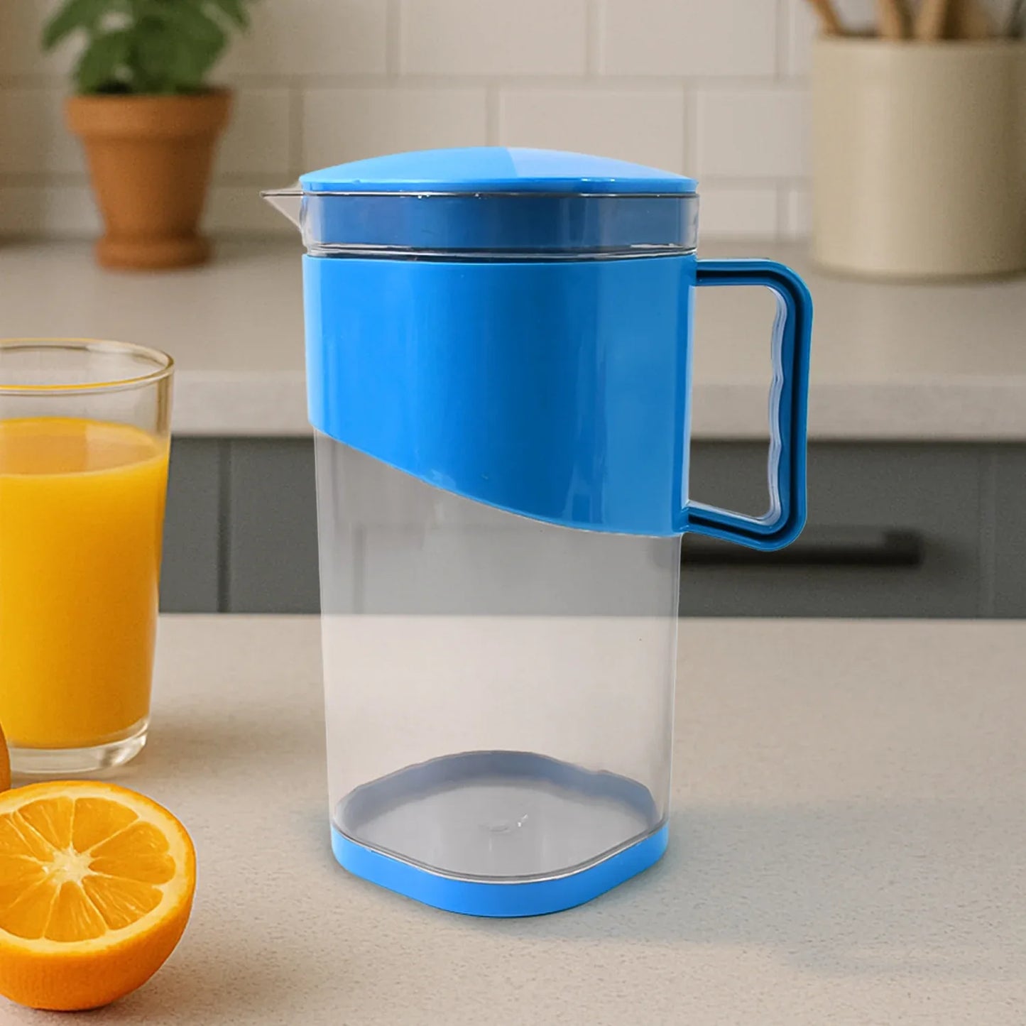 Urban Jug 1.8 Litre Bpa-free Plastic Water Juice Jug With Lid And Handle - Zidbik