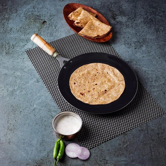 2692 Wooden Handle Roti Tawa Used In All Household And Kitchen Purposes For Making Rotis And Parathas Etc. - Zidbik