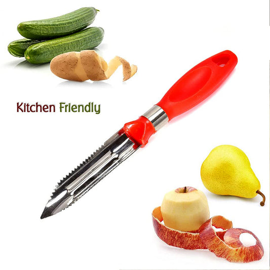 Multipurpose 2-in-1 Stainless Steel Knife Peeler (1 Pc) - Zidbik