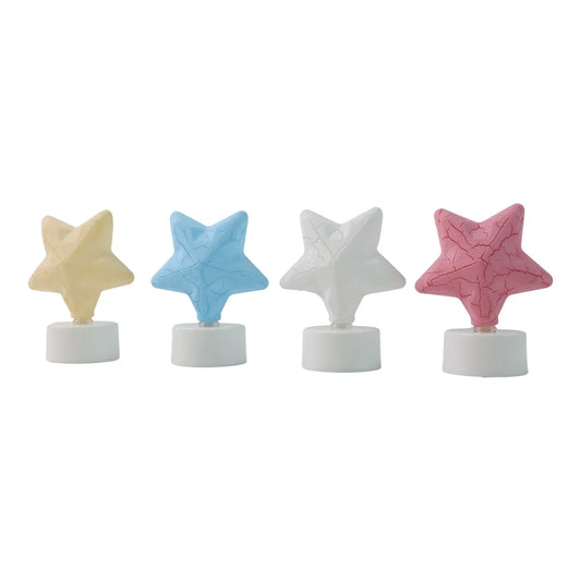 Star Shape Decorative Led Tealight Candles (4 Pc) - Zidbik