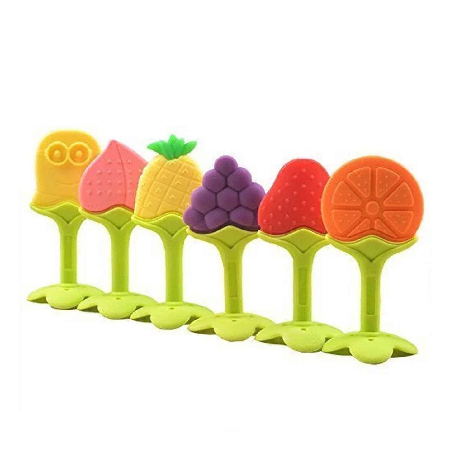 4490 Silicone Fruit Shape Teether Toy Food Grade Silicon Teether Use For Baby Toddlers Infants Children - Zidbik