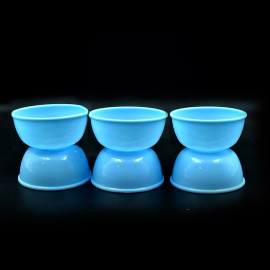 2425 Small Plastic Bowl Set Microwave Safe Unbreakable Set Of 6 - Zidbik