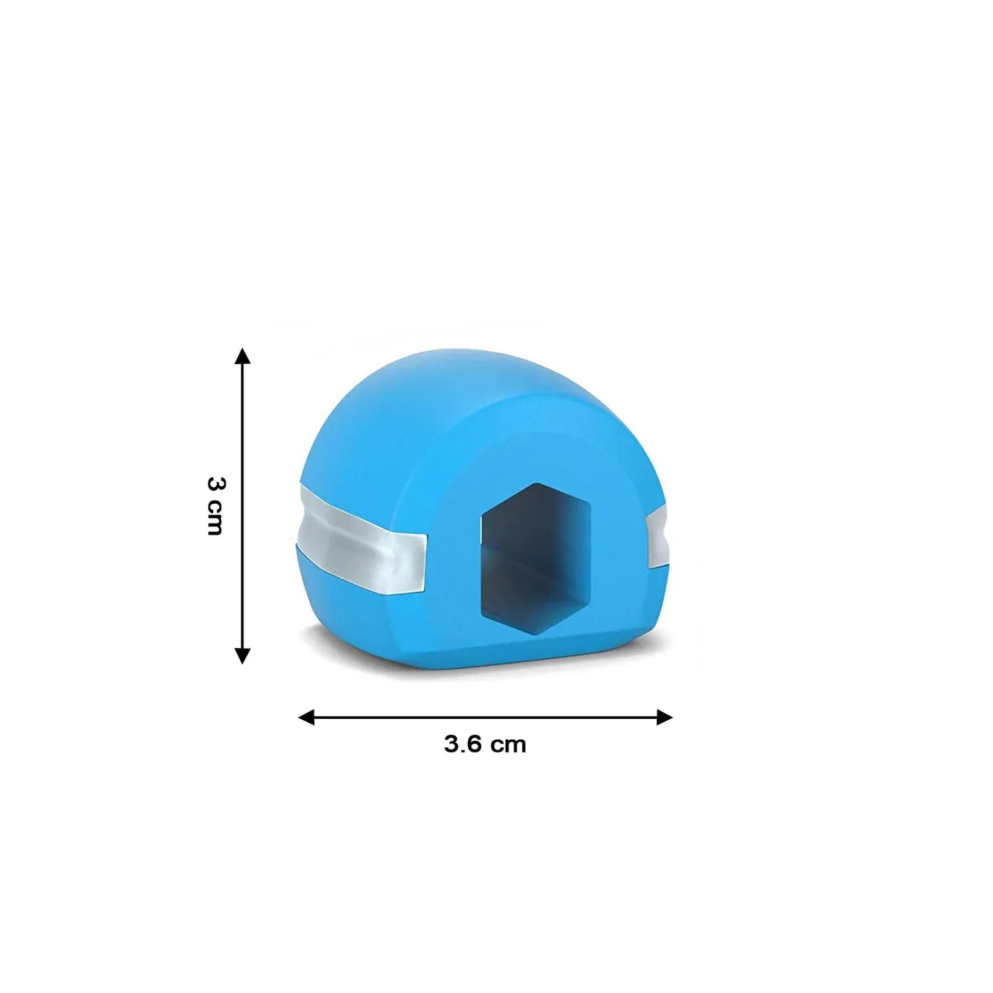 6101 V Cn Blue Jaw Exerciser for Chiselled Jawline - Achieve Sharp Features Quickly and Easily - Zidbik
