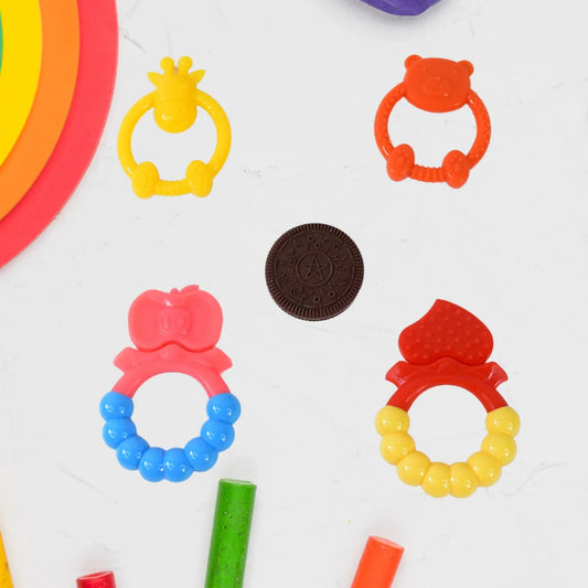 Silicone Baby Teething Toys (1 Pc Mix Design) - Zidbik