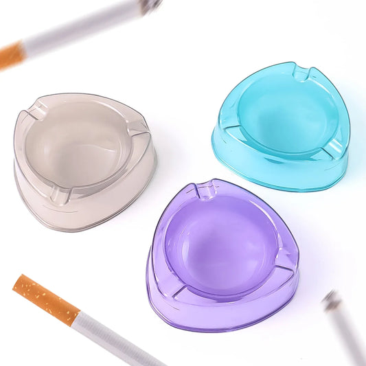 Oblivion Transparent Plastic Ashtray (Mix Color 1 Pc) - Zidbik