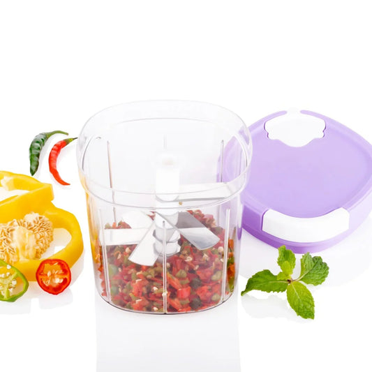 2673 Handy Chopper And Slicer Used Widely For Chopping And Slicing Of Fruits Vegetables Cheese Etc. Including All Kitchen Purposes - Zidbik