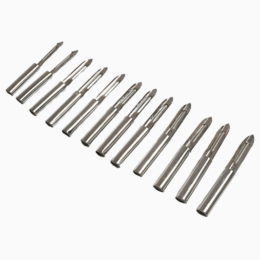 5639 Multi-purpose Stainless Steel Peeler With Handle For Vegetables Potato Peeler Carrot Grated Suitable For Peeling And Shredding Fruit And Vegetables Kitchen Accessories Piller (12 Pcs Set) - Zidbik