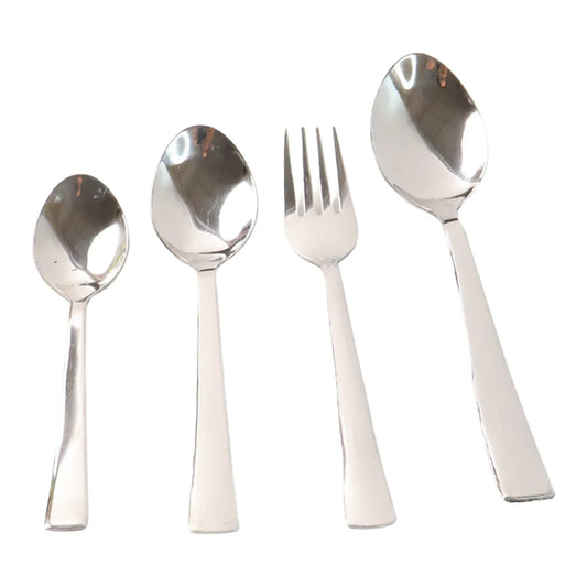 Apex Premium Stainless Steel Cutlery (16 Pc Set) - Zidbik