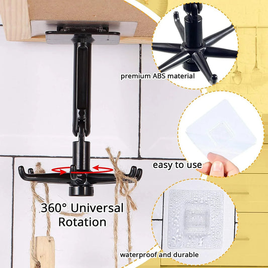 Rotatable Hooks For Hanging 360 - Zidbik