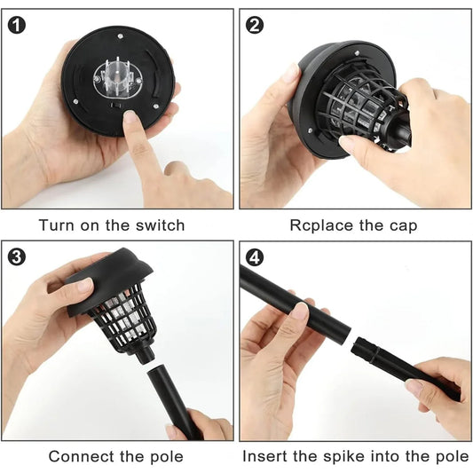 Solar Powered Mosquito Killer Garden Light (5 Pc) - Zidbik