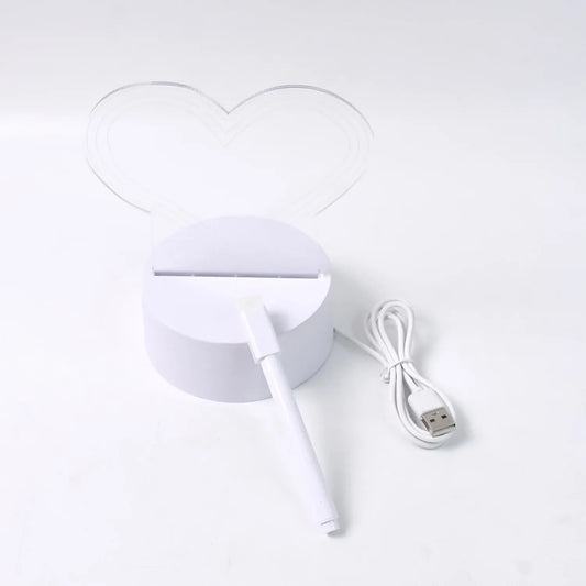Creative Visualization Lamp 3d Acrylic Decorative Lamp With Pen - Zidbik