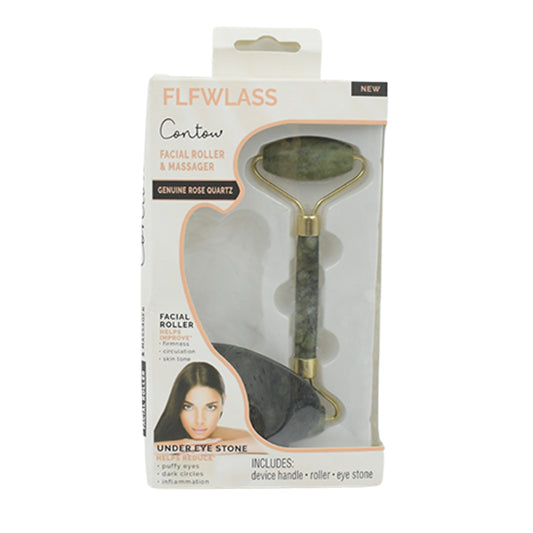 0318 Gua Sha Stone And Anti Aging Jade Roller Massager For Face Massage Natural Face Skincare Massager Face Roller Massager For Women Face Shaper Jade Roller And Gua Sha Set For Glowing Skin - Zidbik