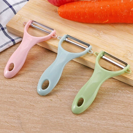 5207 Plastic Kitchen Peeler - Green Classic Stainless Steel 3-piece Knife Set Combo - Zidbik