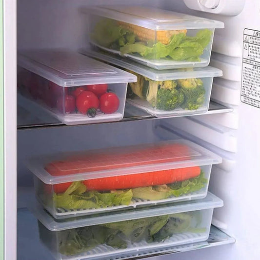 Vegetables Fruits Freezer Storage Container (Pack Of 6pc 1500ml) - Zidbik