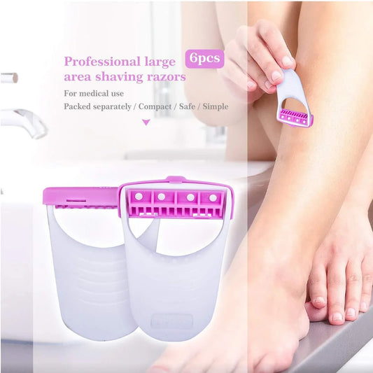 1236 Disposable Body Skin Hair Removal Razor For Women Pack Of 6 - Zidbik