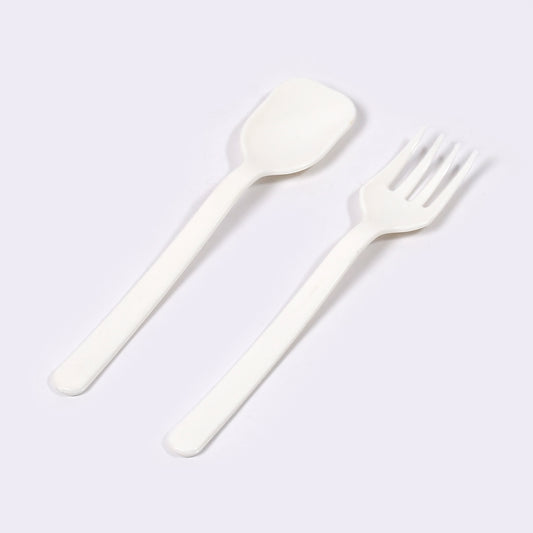 5239 Plastic Forks Spoon Cutlery-utensils Parties Dinners Catering Services Family Gatherings ( Pack Of 2) - Zidbik