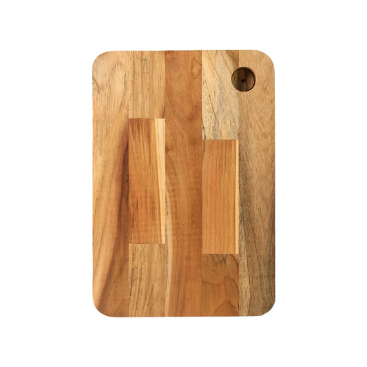Apex Steel Oak Medium Cutting Board With Wooden Handle (1 Pc) - Zidbik