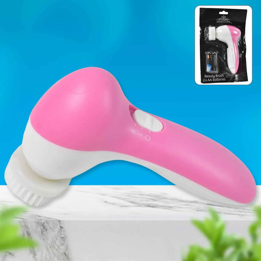 Facial Beauty Brush Massager with 2 AA Battery Included (1 Pc) - Zidbik