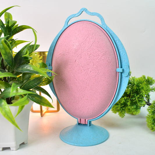 Foldable Fruit Plate Candy Dish Multi Use Mirror Shape Dried Fruit Tray (1 Set) - Zidbik