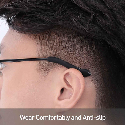Eyeglass Anti Slip Ear Grip Soft Silicone Glasses Ear Hooks (1 Pair Color May Be Vary) - Zidbik