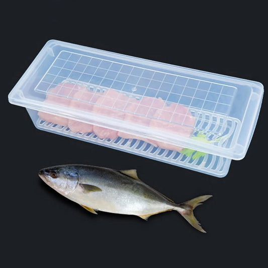 2628 Food Storage Container With Removable Drain Plate And Lid 1500 Ml (Pack Of 1 Pc) - Zidbik