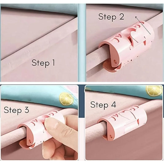 Bed Sheet Clips Elastic Fitted Quilt Bed Sheet Holder (1 Pc) - Zidbik