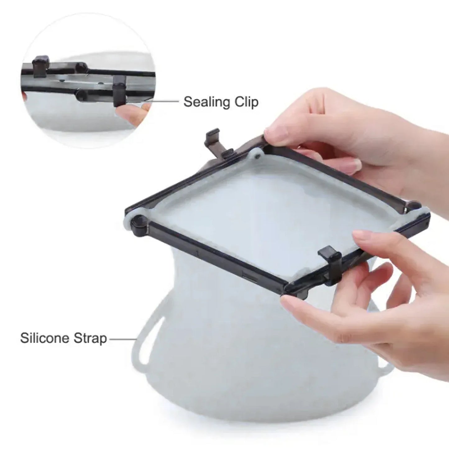5985 Reusable Silicone Food Storage Bag 3 Bag Set Leakproof Lock Reusable Flat Bottom Freezer Bags Sandwich Bags Silicone Food Grade Kids Snack Bags Bpa Free Microwave Dishwasher Safe - Zidbik