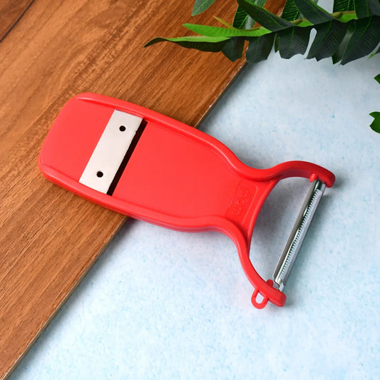 Supermom Swiss 2-in-1 Slicer Peeler With Ultra Sharp Stainless Steel Blades - Zidbik