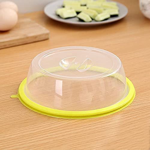 5892 Air-tight Microwave Oven Dish Cover Microwave Splatter Cover Food Cover Microwave Food Plate Kitchen Plate Dish Lid Dishwasher Safe - Zidbik