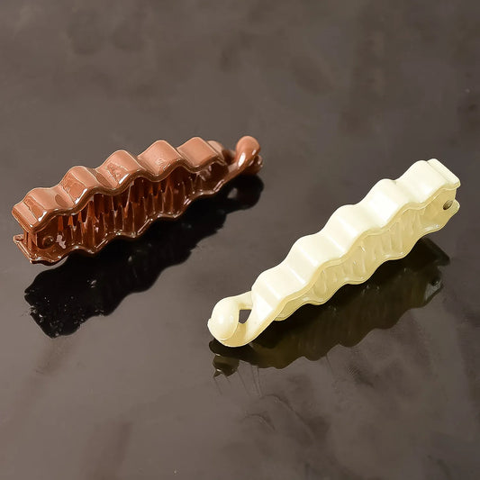 Plastic Hair Claw Clips Strong Clips (1 Pc Mix Color) - Zidbik