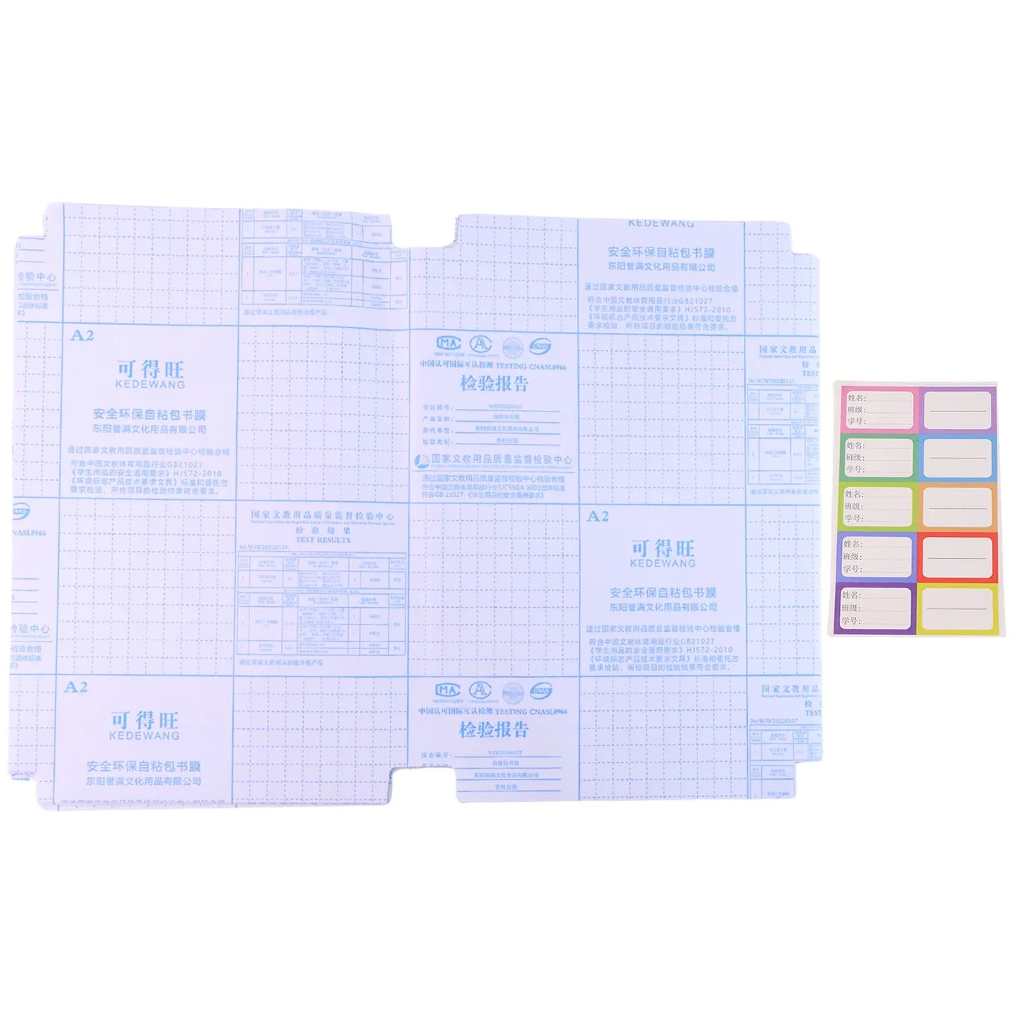 Premium Transparent Adhesive Book Cover Sheets (Mix Size 30 Pc) - Zidbik