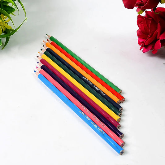 Art Drawing Wooden Pencils Color (12 Pcs Set) - Zidbik