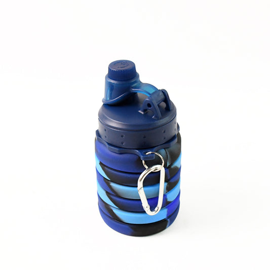 Silicone Foldable Water Bottle (1 Pc 24 Cm Foldable 500 Ml) - Zidbik