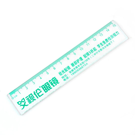 Premium Transparent Plastic Scale 15cm (1 Pc) - Zidbik
