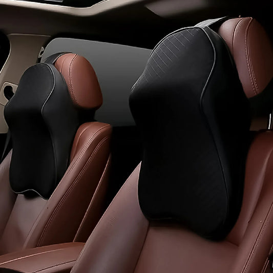 8595 Car Neck Pillow Car Neck Headrest Pillow Memory Foam Car Accessories Cushion Car Seat Head Support Neck Protector Car Seat Neck Pillowfor Driving (1 Pc) - Zidbik