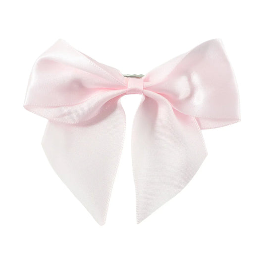 Elegant Satin Hair Bow Clip For Girls Women (1 Pc) - Zidbik