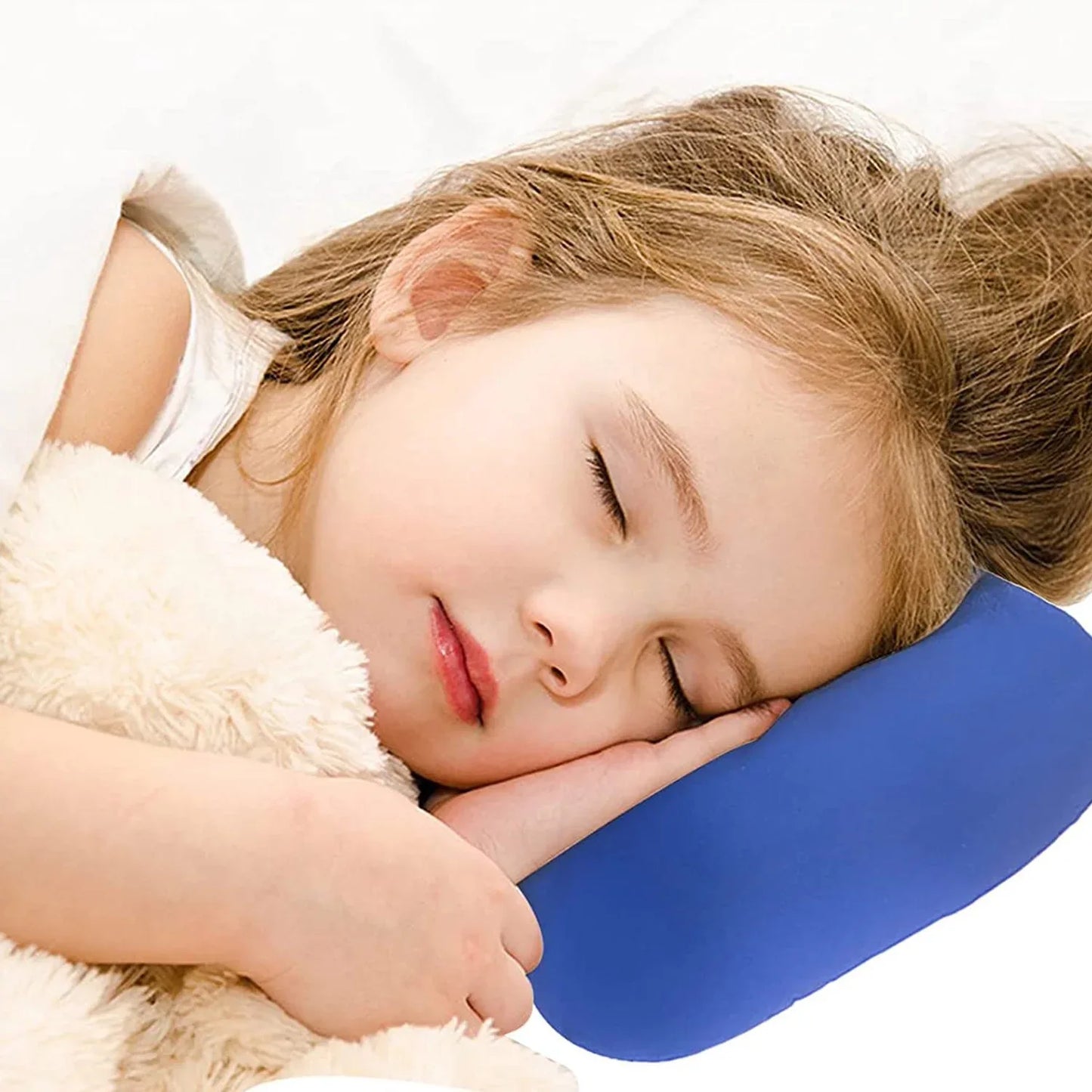1551 Microbead Roll Neck Pillow Mini Microbeads Bone Type Travel Pillow Soft Cushion Back Head Neck Support - Zidbik