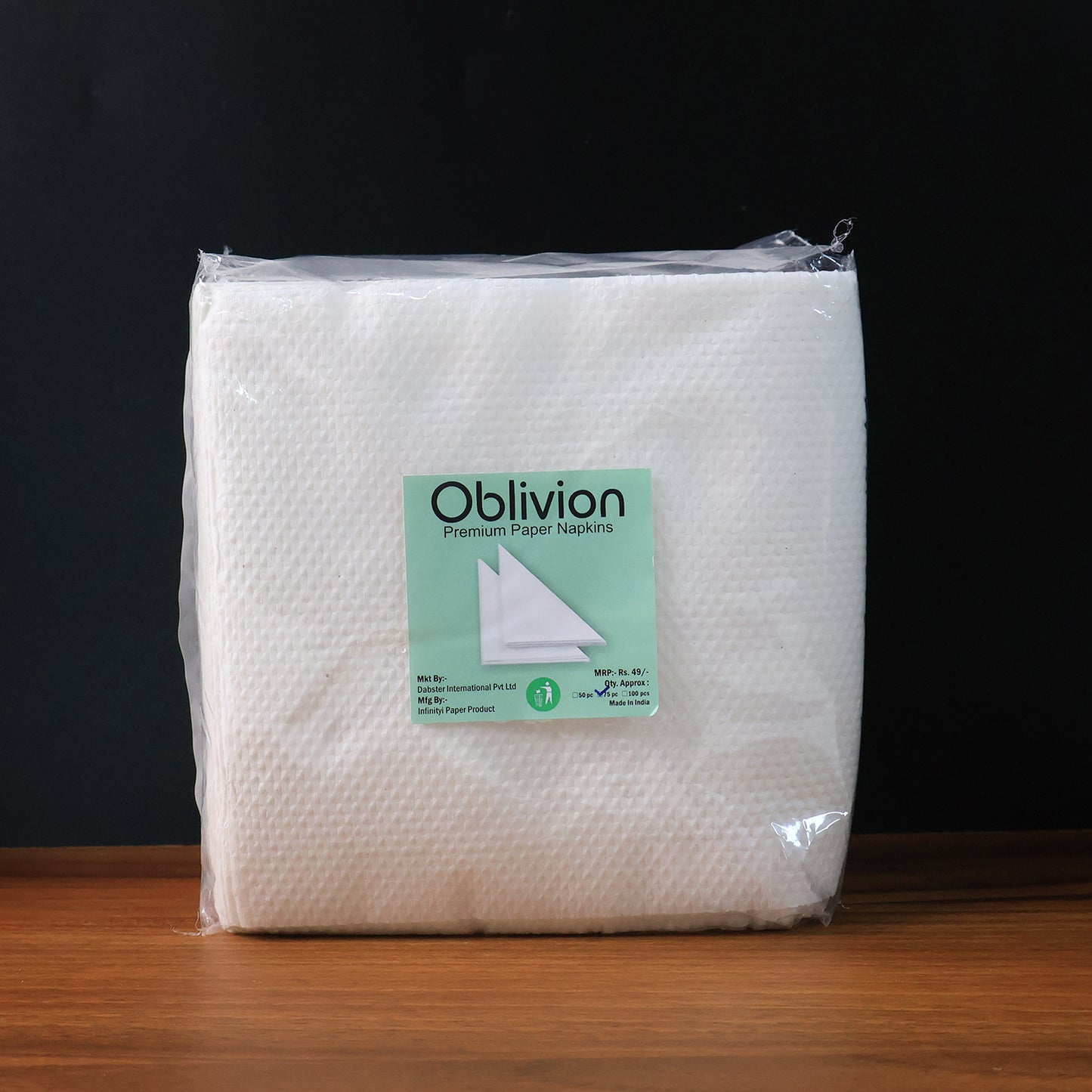 Soft Absorbent Disposable Tissue Napkins Paper (75 Pc) - Zidbik