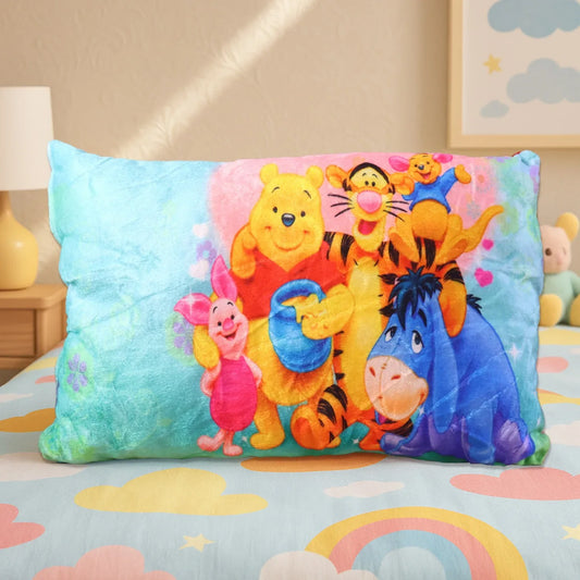 Soft Plush Cartoon Character Kids Pillow (40 X 25 Cm 1 Pc) - Zidbik